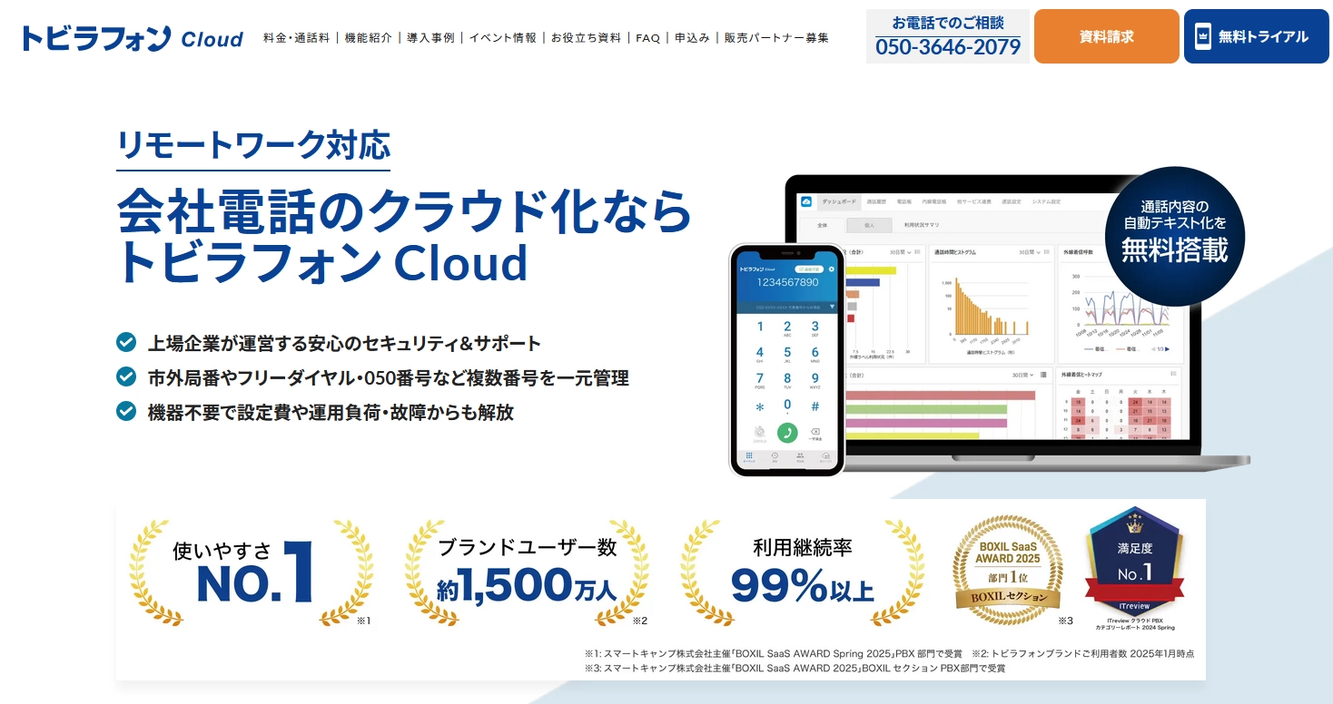トビラフォン CloudTOP