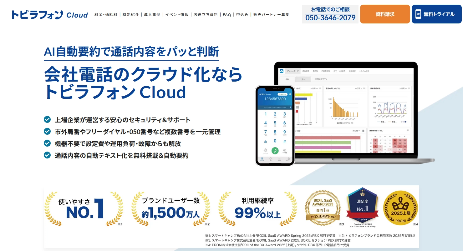 トビラフォン CloudTOP_2025