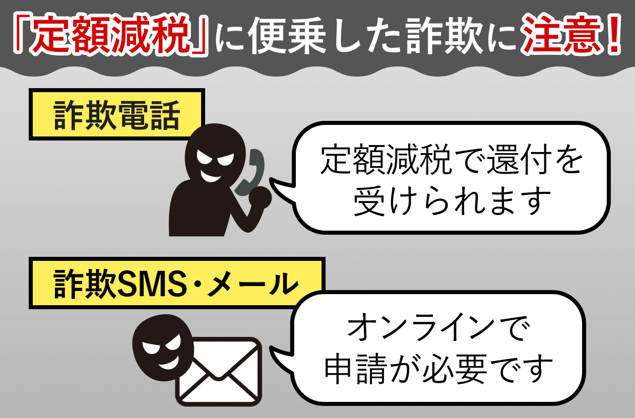 定額減税に便乗した詐欺に注意