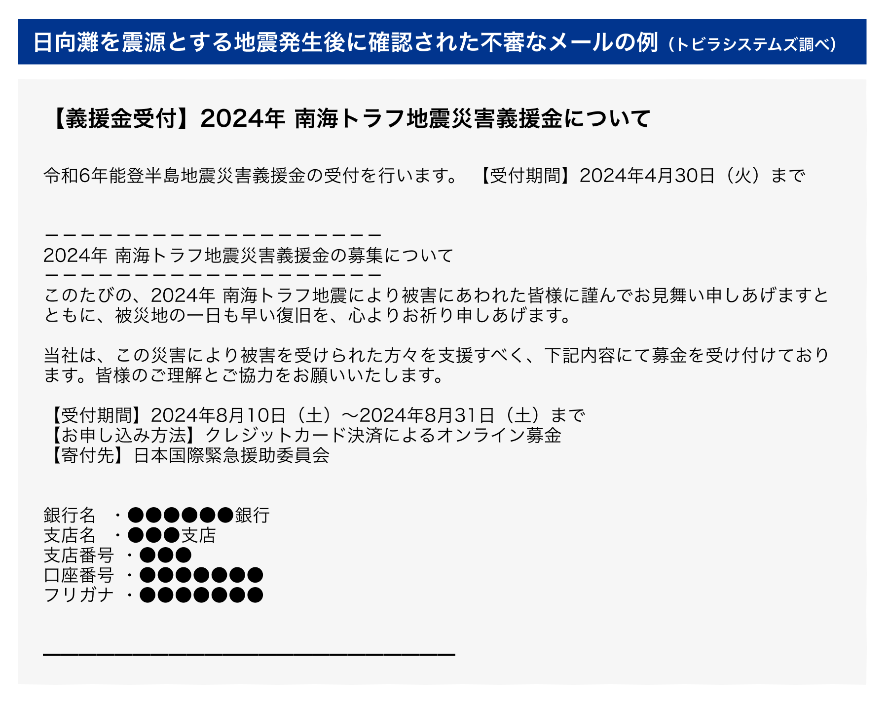 日向灘地震便乗メールの例